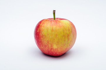 Red yellow apple isolated
