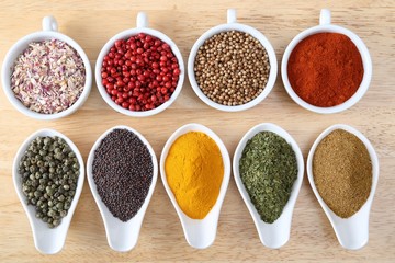 Colorful spices.