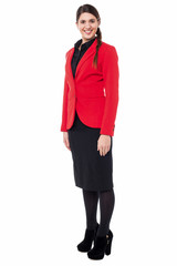 Young confident business woman