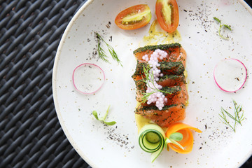 salmon gravlax