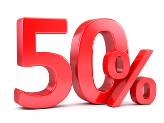 fifty percents discount - obrazy, fototapety, plakaty