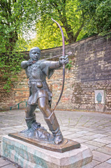 Robin Hood statue Nottingham England