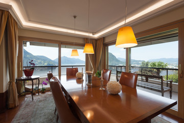 Interior, dining table