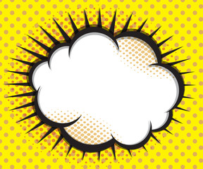 Speech Bubble Pop art Background