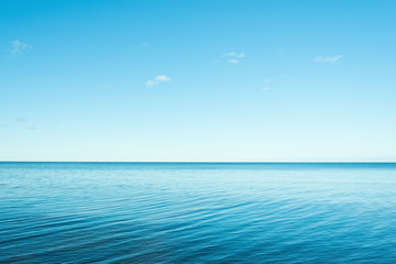 Blue sea.