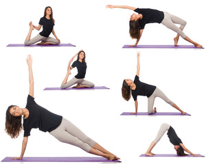 Concept of healthy lifestyle in set