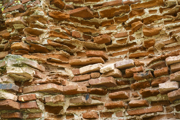 texture of a brick ruins