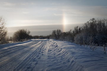 Obraz premium Road in a countryside