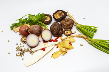 herbs and vegetables