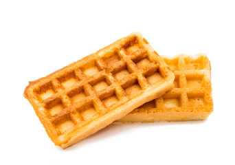 Freshly baked belgium waffles