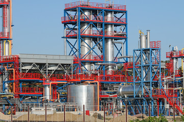 petrochemical plant and pipeline oil industry
