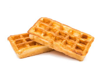 Freshly baked belgium waffles