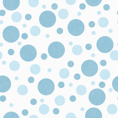 Blue and White Polka Dot Tile Pattern Repeat Background