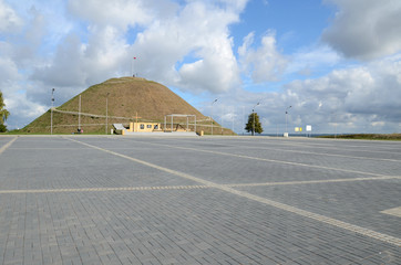 Mound of liberation in Piekary Slaskie (Poland)