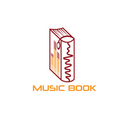 music book vector design template