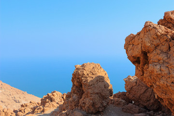 Fototapeta premium rock formation on a background of sea and sky