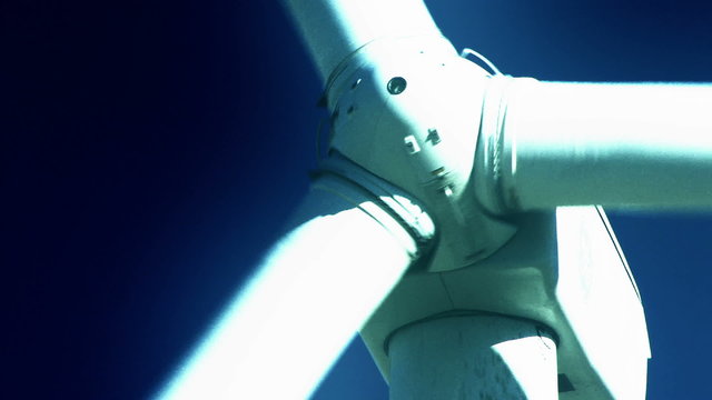 Wind Power 0208: Extreme close up of a wind power windmill.