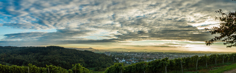 Panorama Sonnenuntergang