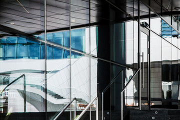 Fototapeta premium Modern financial office building