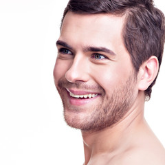 Portrait of handsome smiling young man.
