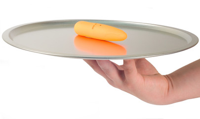 vibrator sex toy in the tray