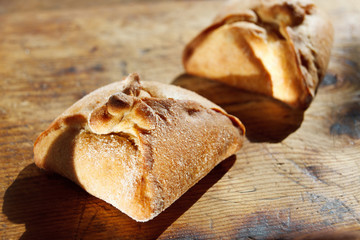 Closeup of beautiful homemade pastry