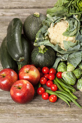 Assortment of green vegetables