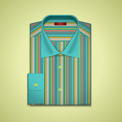 Vector illustration of a striped shirt - 92882533