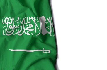 Waving flag of Saudi Arabia, middle east