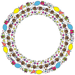 Birthday party frame