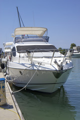 Fototapeta premium Yacht in marina