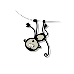 Funny monkey for your design