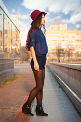 Asian woman outdoors