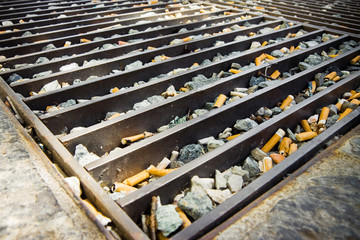 Dependence on cigarettes - concept image