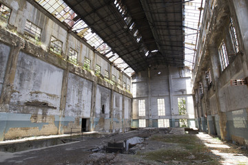 Naklejka na ściany i meble abandoned factory