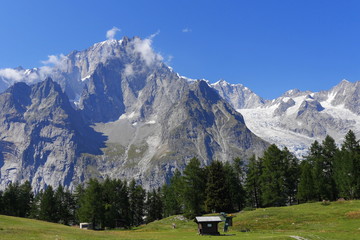 Mont Blanc massif, Courmayeur, Valle d'Aosta, Italy