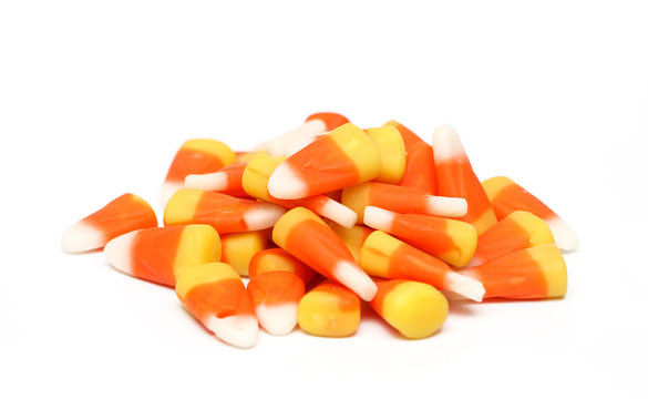 Candy corn isolated on a white background
