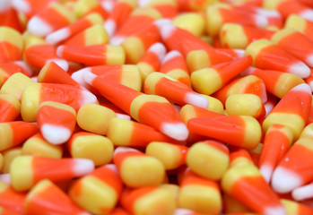 Candy corn isolated on a white background
