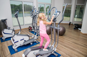 child training in the gym