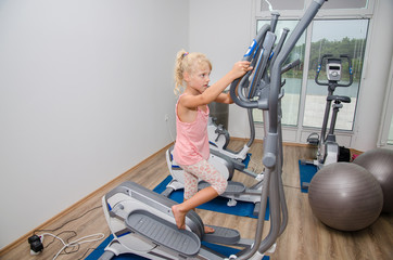 girl training in the gym