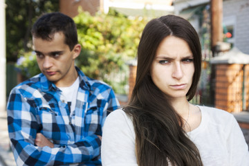  young couples.conflict