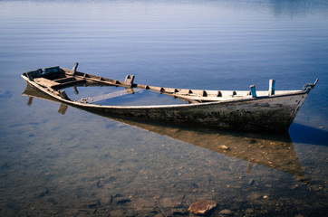 scuttled boat