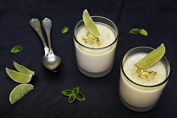 Kaffir Lime Pannacotta