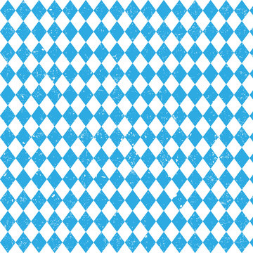 Oktoberfest checkered background and Bavarian flag pattern