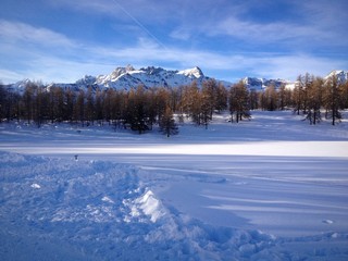 Alps - italy - snowy landscape