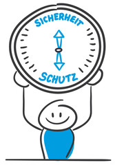 Stick Figure Series Blue