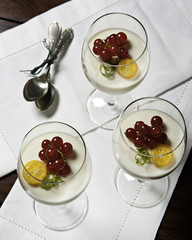 Fruit pannacotta