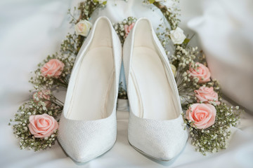 Pair of wedding shoes