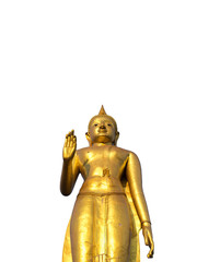 Buddha statue on white background. Isolate