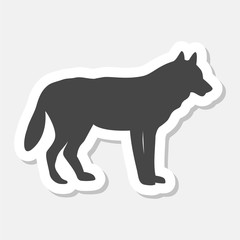 Wolf sticker